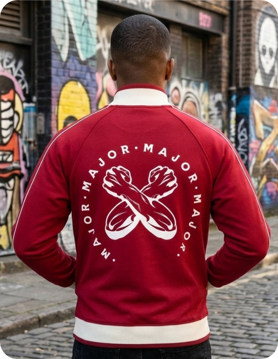 Color Block Raglan Sleeve Zip Track Jacket