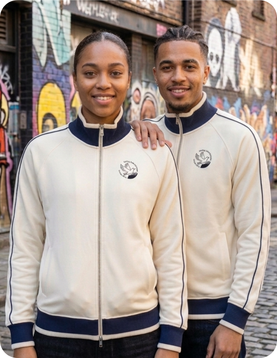 Jacket - Zip Track Color Block Raglan Sleeve