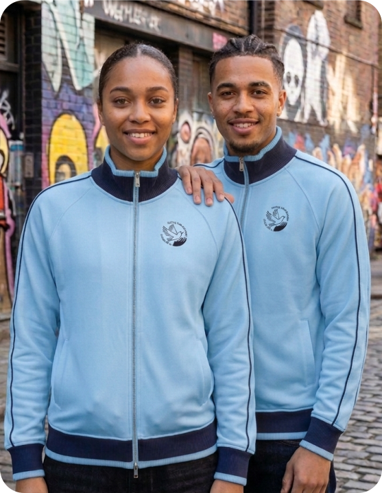 Jacket - Zip Track Color Block Raglan Sleeve