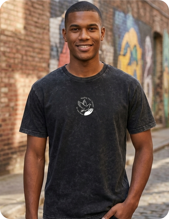 Unisex Snow Washed Oversized Cotton T-Shirt